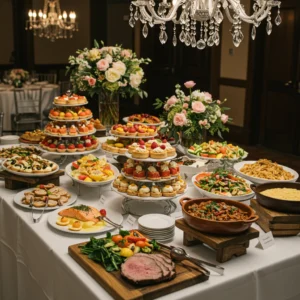 Elegant Buffet Dinner Elegant Buffet Wedding Catering